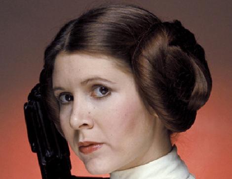 Carrie Fisher - of the star wars trilogy - die beliebeste Schnecke im Universum Leia, so die Zeitschrift Gala Nr. 10 mit dem wichtigsten Bild von Leia